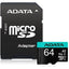ADATA Premier Pro microSDXC UHS-I U3 A2 V30 Card with Adapter 64GB - Jacobs Digital