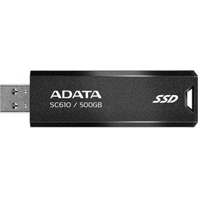 ADATA SC610 Retractable USB3.2 Gen 2 500GB External SSD 5yr wty - Jacobs Digital