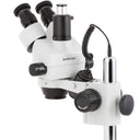 AmScope SM-2 Series Trinocular Stereo Microscope 3.5X-45X Magnification on Pillar Stand with LED Dual Lights and LED Dual Lights - Jacobs Digital