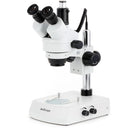 AmScope SM-2 Series Trinocular Stereo Microscope 3.5X-45X Magnification on Pillar Stand with LED Dual Lights and LED Dual Lights - Jacobs Digital