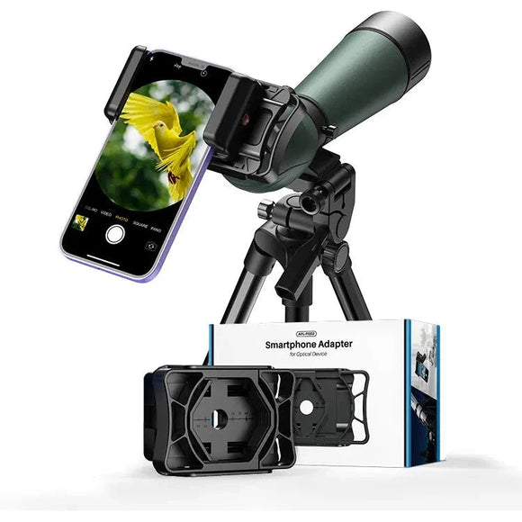 Apexel Smartphone Adapter for Spotting Scopes, Telescopes, Binoculars & Microscopes - APL-F002 - Jacobs Digital