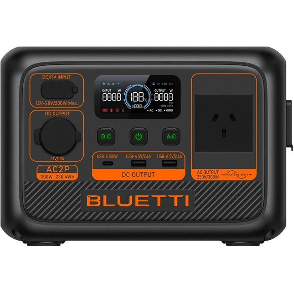 Bluetti Ac2p Portable Power Station | 300w 230wh - Jacobs Digital