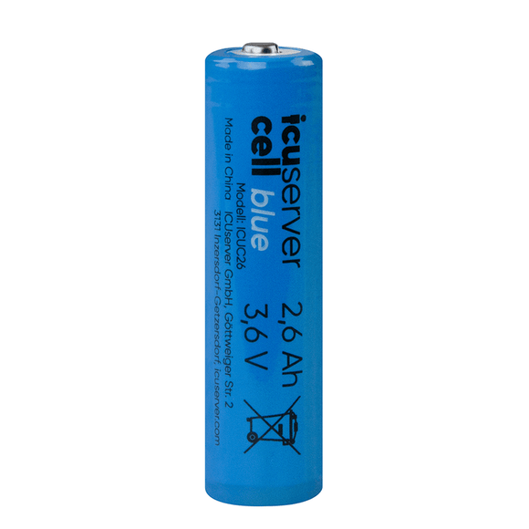 ICU Clom Cellpower Blue Batteries 2,6 Ah 18650