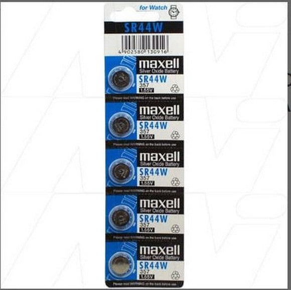 Maxell Silver Oxide Battery Sr44w 5 Pack 1.5v Retail Packaging (Copy) - Jacobs Digital