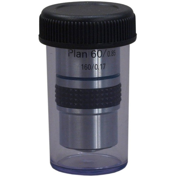 Omax 60X Plan Achromatic Objective for Compound Microscopes - Jacobs Digital