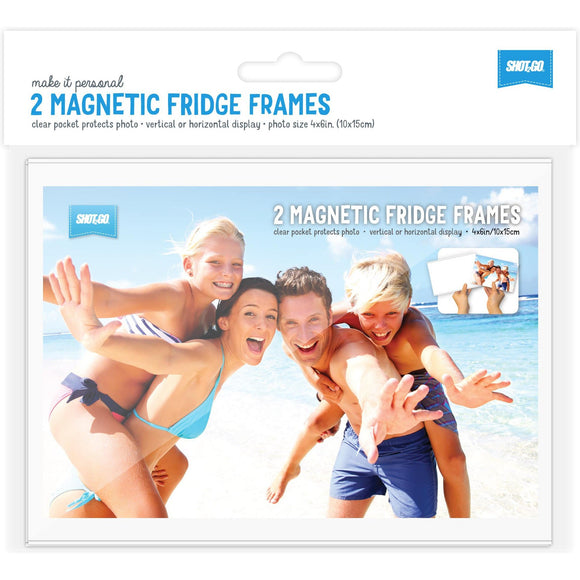 SHOT2GO Magnetic Fridge Frames 6x4 2PK - Jacobs Digital