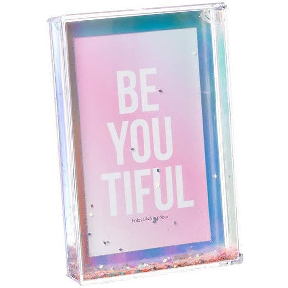 SHOT2GO Photo Block Frame 6x4 Iridescent Glitter - Jacobs Digital