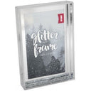 SHOT2GO Photo Block Frame 6x4 Silver Glitter - Jacobs Digital