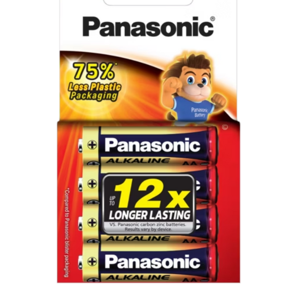 Panasonic AA Alkaline Battery 4 Pack - Jacobs Digital