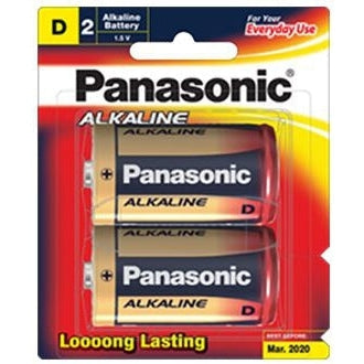 Panasonic D Alkaline Battery 2 Pack - Jacobs Digital