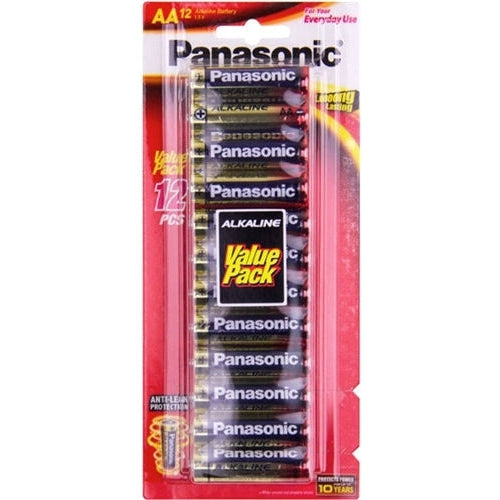 Panasonic AA Alkaline Battery 12 Pack - Jacobs Digital