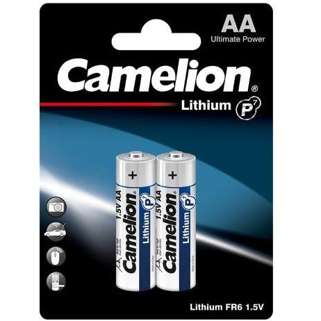 Camelion Lithium Aa 2pk Batteries [MINIMUM ORDER 12] - Jacobs Digital