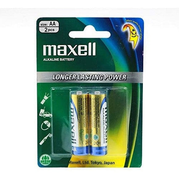 Maxell Alkaline Battery Aa 2 Pack Blister - Jacobs Digital