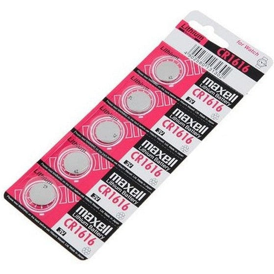 Maxell Lithium Battery Cr1616 3v Coin Cell 5 Pack - Jacobs Digital