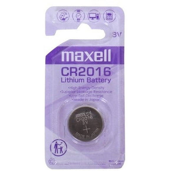 Maxell Lithium Batt Cr2016 3v Single Blister Pack Battery - Jacobs Digital