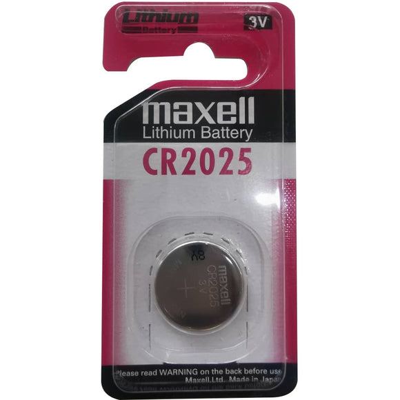 Maxell Lithium Batt Cr2025 3v Single Blister Pack Battery - Jacobs Digital