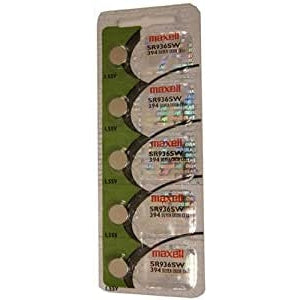 Maxell Silver Oxide Sr936Sw Watch Battery Button Cell 5 Pack - Jacobs Digital