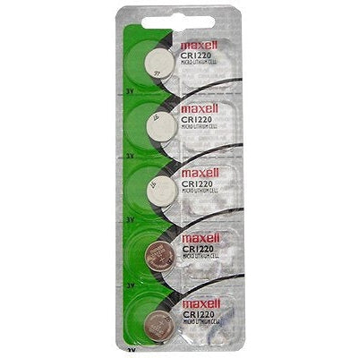 Maxell Lithium Battery Cr1220 3V Coin Cell 5 Pack - Jacobs Digital