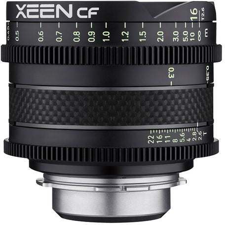 Samyang Xeen Cf 16mm T2.6 Ff Cine Pl Meter - Jacobs Digital