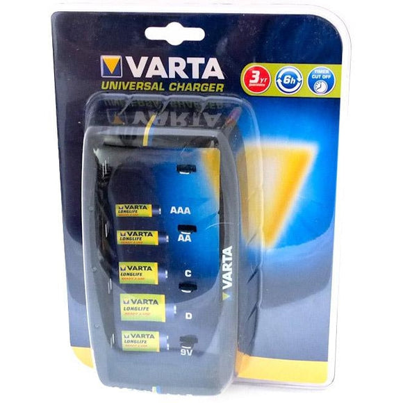 Varta Uni Charger Aa Aaa C D 9V Box12 - Jacobs Digital