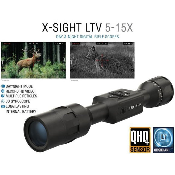 ATN LTV 5-15X Smart Day/Night Hunting Rifle Scope - Jacobs Digital