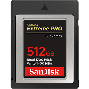 Sandisk Extreme Pro Cfexpress 512Gb Up To R1700Mb/S W1400Mb/S - Jacobs Digital