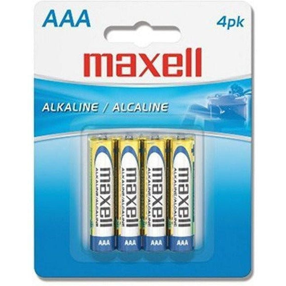 Maxell AAA 4 pack Alkaline Battery - Jacobs Digital