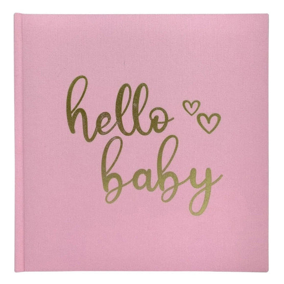 Profile Hello Baby Pink Slip-in 200 Photos 4x6 Album Slipin Album - Jacobs Digital